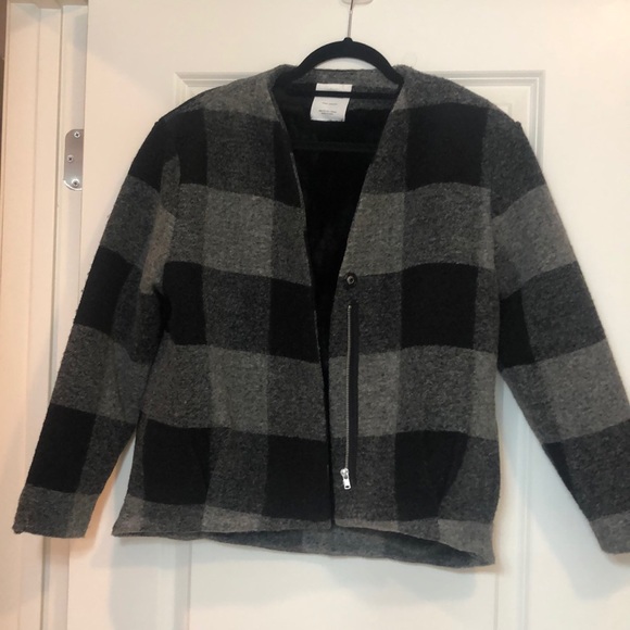 Zara plaid / check jacket - Picture 1 of 4